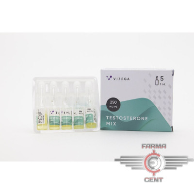 Testosterone Mix (250mg/1ml цена за 5 ампул) - Vizega