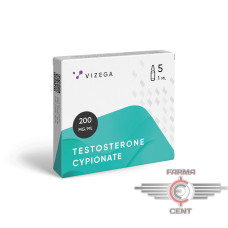 Testosterone Cypionate (200mg/ml цена за 5 ампул) - Vizega
