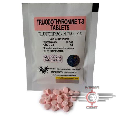 Trijodothyronine T-3 Tablets (50mcg/1tab 30tab) - British Dragon Pharmaceuticals