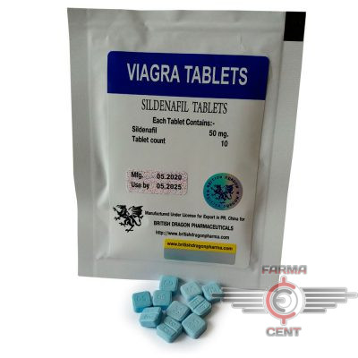 Viagra Tablets (SildenafilL 50mg/1tab 10 tab) - British Dragon Pharmaceuticals