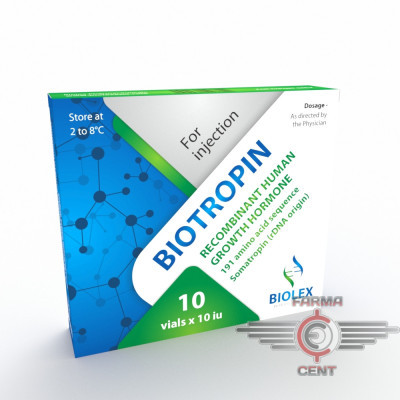 Biotropin Biolex (10vials 10iu/1vials цена за 100ед) - Biolex Pharmaceuticals