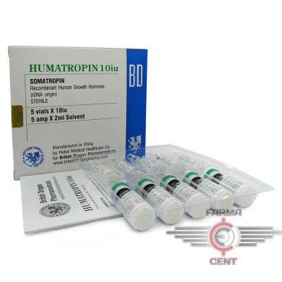 BD Humatropin (10iu/vials цена за 50iu + вода для инъекций) - British Dragon 