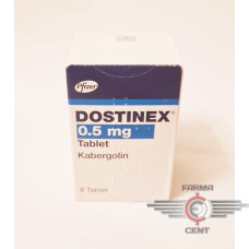 Dostinex (Каберголин 0.5mg/1tab Цена за 8 таб) - Pfizer
